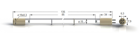 GPH135T5L/4P 4W  0,17A  135mm